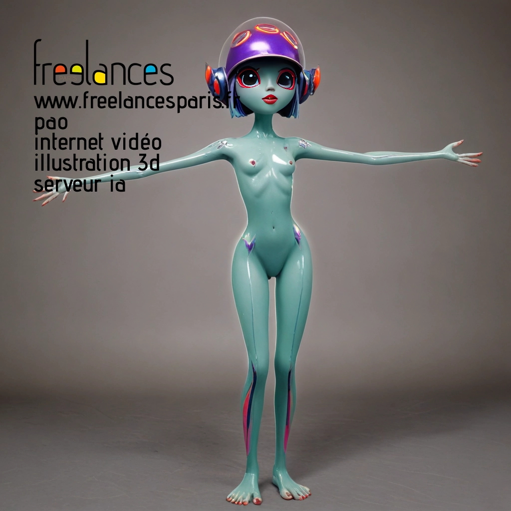 Pao mise en page internet vidéo illustration 3d serveur image IA générative AI freelance paris studio de création magazines C43YSZM0